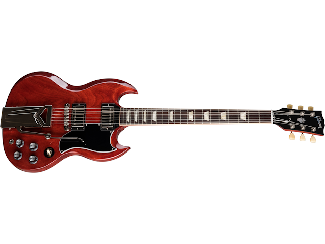 Gibson SG Standard '61 Sideways Vibrola, Vintage Cherry Electric Guitar Gibson