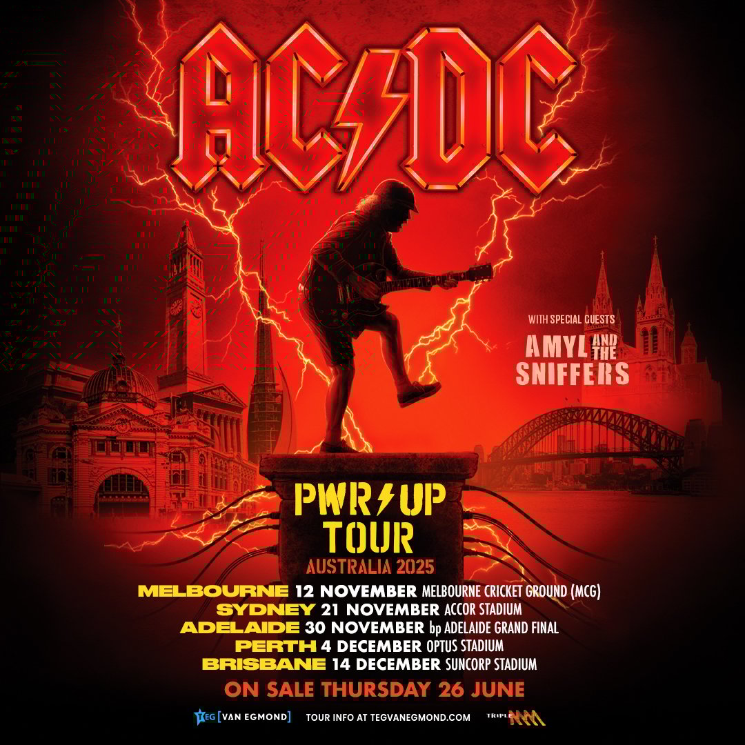 Banner Image For The AC/DC European tour continues and then roars back home with a Power Up stadium tour