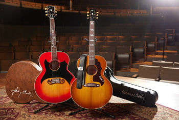 Banner Image For Gibson Custom introduces two limited-edition acoustic guitars: the Johnny Cash SJ-200 and the Rosanne Cash J-185