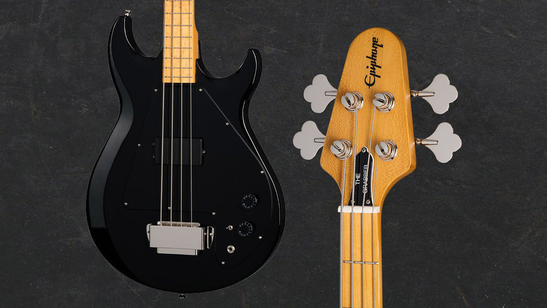 Banner Image For The Epiphone Grabber Bass—a classic reborn