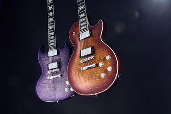 Banner Image For Epiphone Modern Figured Les Paul and SG—now available in two new finishes