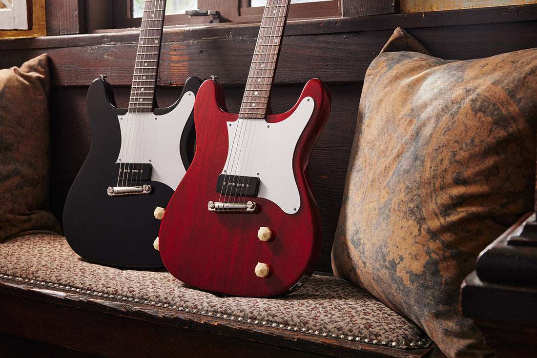 Banner Image For Announcing the USA-made Epiphone coronet in vintage cherry and ebony