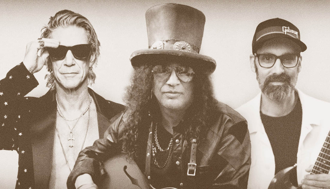 Banner Image For Gibson Band releases benefit single I Can Breathe featuring Duff McKagan, Slash, and Gibson CEO Cesar Gueikian