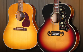 Banner Image For New colorways make a splash on the Gibson J-45 Standard and SJ-200 Standard acoustic guitar models
