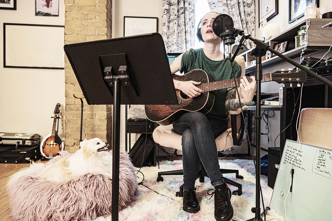 Banner Image For How to record pro acoustic guitar sounds in your home studio on a budget