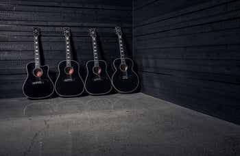 Banner Image For A quartet in shadow—introducing Gibson Custom’s ebony acoustics