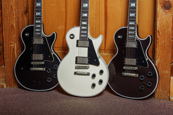 Banner Image For Only at Gibson: Check out the latest exclusive finishes, Custom Select models, Epiphone, Kramer, and more