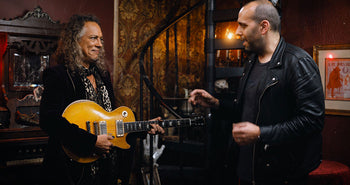 Banner Image For Kirk Hammett showcases legendary guitars on Gibson TVs The Collection