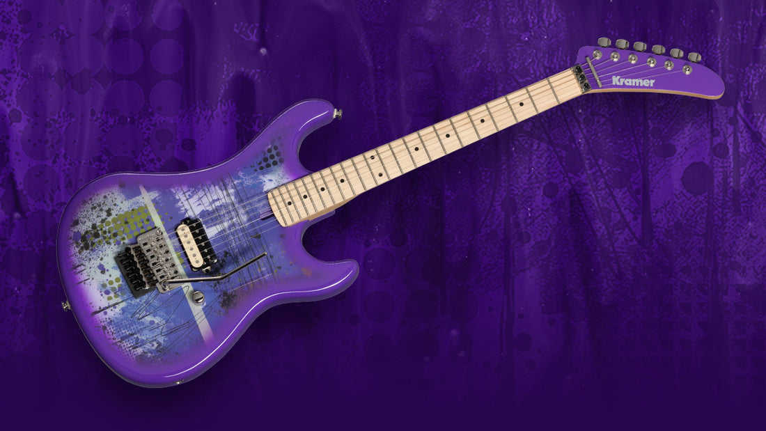 Banner Image For Kramer introduces the 84 Custom Graphics Purple Splatter guitar