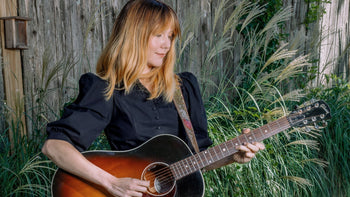 Molly Tuttle with Gibson J-45 acoustic guitar