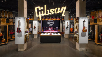 Banner Image For Shop Gibson guitars, gifts, and apparel on your summer 2025 city break