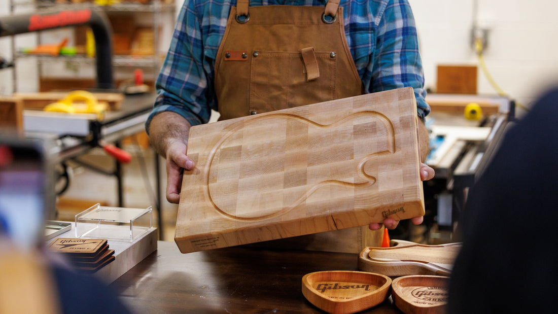 Banner Image For Gibson introduces the Repurpose Collection, handcrafted accessories made from guitar-making leftovers