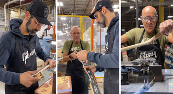 Banner Image For The Process: Gibson CEO Cesar Gueikian and master luthier Jim DeCola build Custom guitars