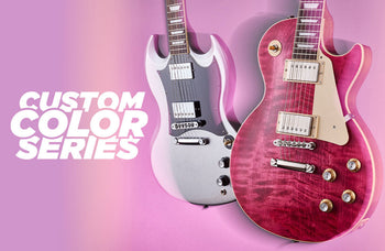 Banner Image For Gibson’s iconic Les Paul Standard  SG reimagined in the Custom Color Series
