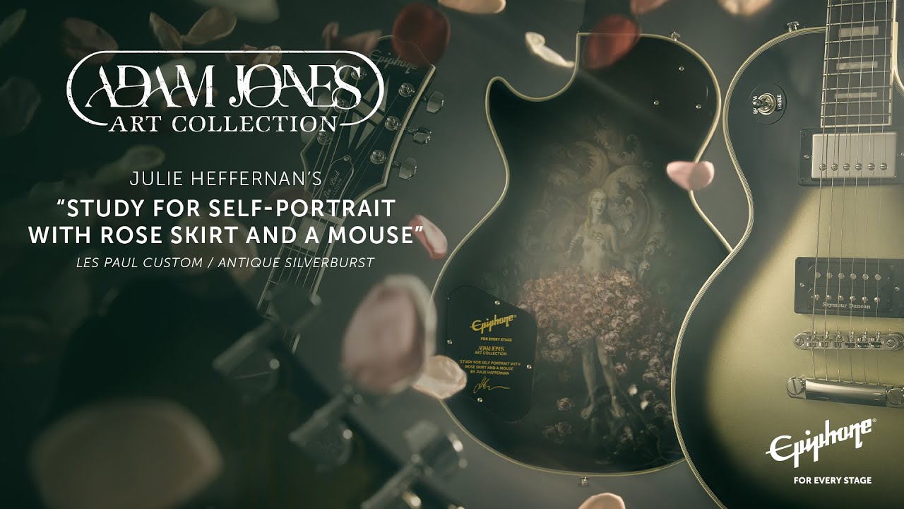Adam Jones Les Paul: Julie Heffernan’s “Study For Self-Portrait with Rose Skirt and a Mouse”