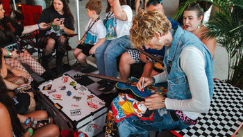 Win a custom-wrapped Warped Tour Les Paul signed by mgk