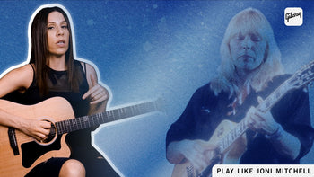 Banner Image For Video: Play guitar like Joni Mitchell with this chord shape
