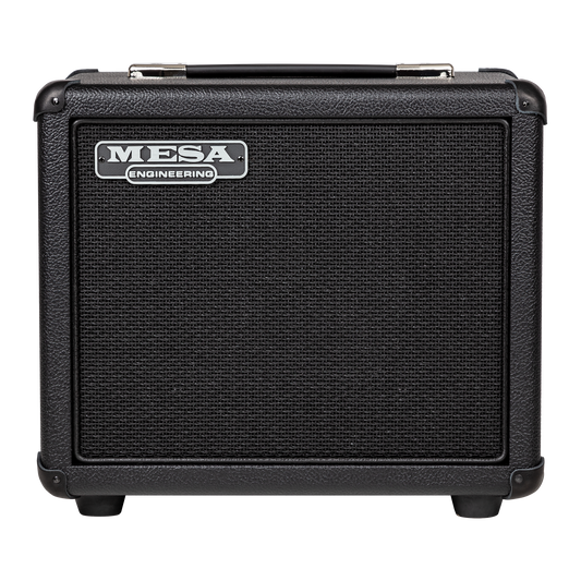 Mesa/Boogie 1x10 Rectifier Cabinet, Black Bronco Vinyl with Black Jute Grille & Black Piping Cabinet Mesa/Boogie