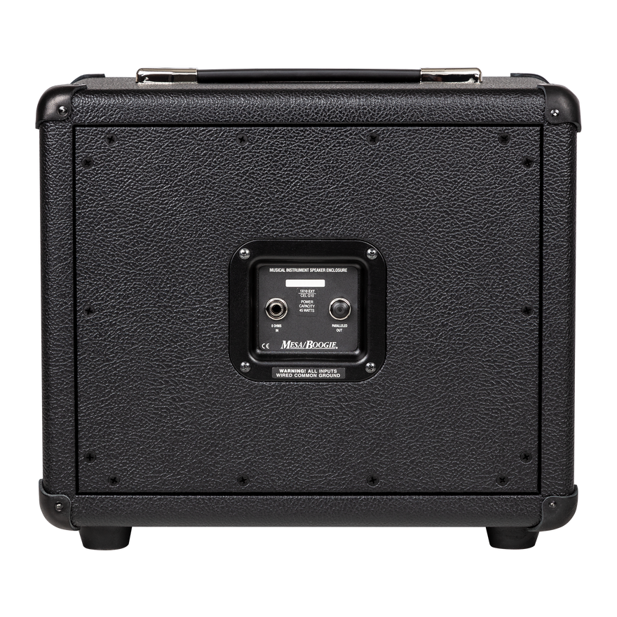 Mesa/Boogie 1x10 Rectifier Cabinet, Black Bronco Vinyl with Black Jute Grille & Black Piping Cabinet Mesa/Boogie