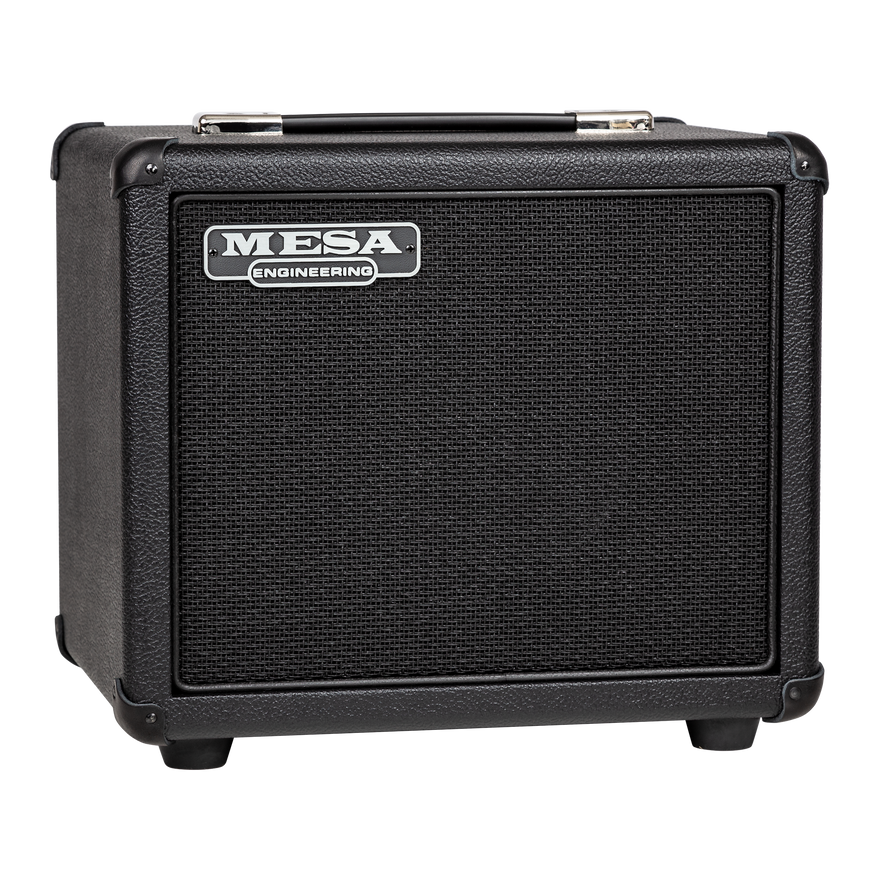 Mesa/Boogie 1x10 Rectifier Cabinet, Black Bronco Vinyl with Black Jute Grille & Black Piping Cabinet Mesa/Boogie