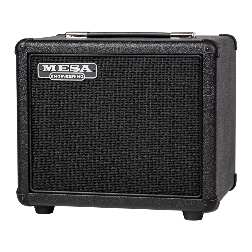 Mesa/Boogie 1x10 Rectifier Cabinet, Black Bronco Vinyl with Black Jute Grille & Black Piping Cabinet Mesa/Boogie