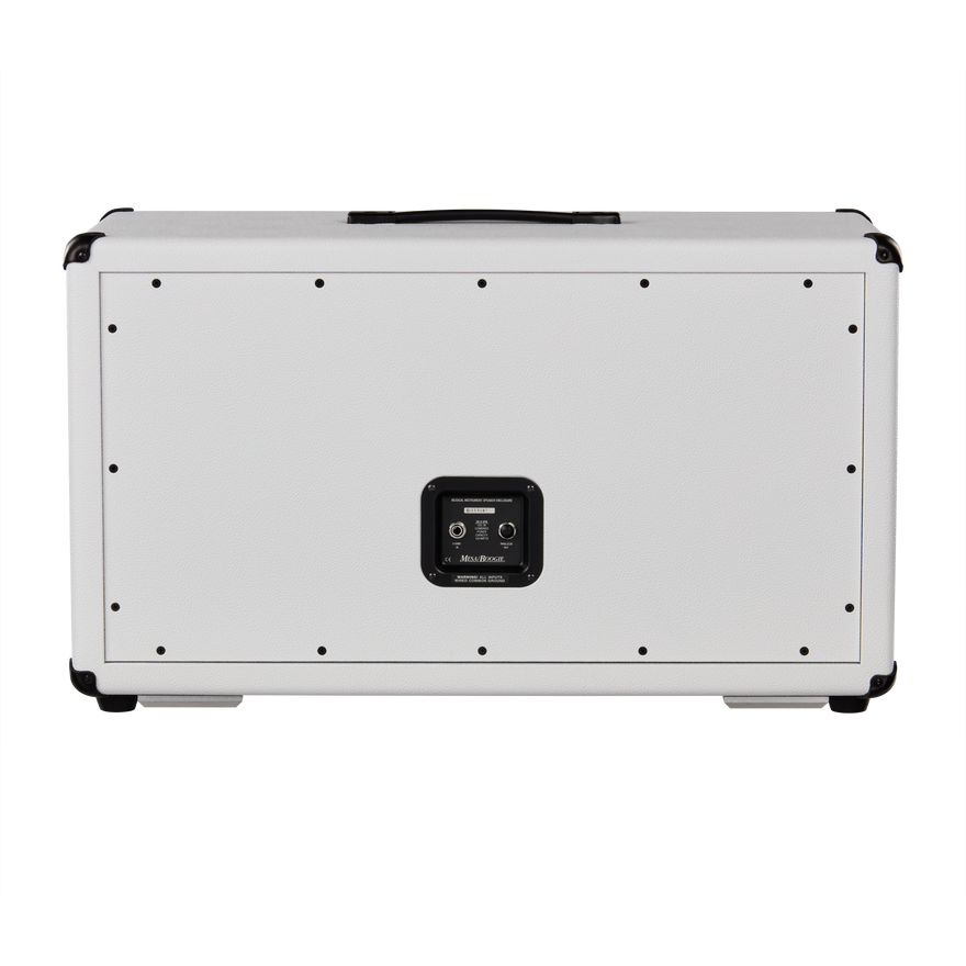 MESA/Boogie 2x12 Horizontal Rectifier Cabinet, White with Gold Accents, Exclusive Cabinet Mesa/Boogie