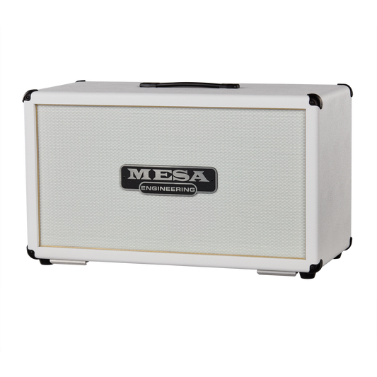 MESA/Boogie 2x12 Horizontal Rectifier Cabinet, White with Gold Accents, Exclusive Cabinet Mesa/Boogie