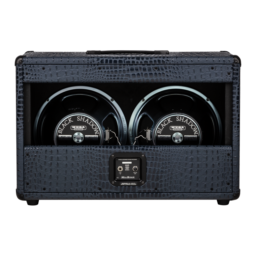 Mesa/Boogie Custom Configured 2x12 Boogie Open Back Cabinet, Navy Crocodile Cabinet Mesa/Boogie
