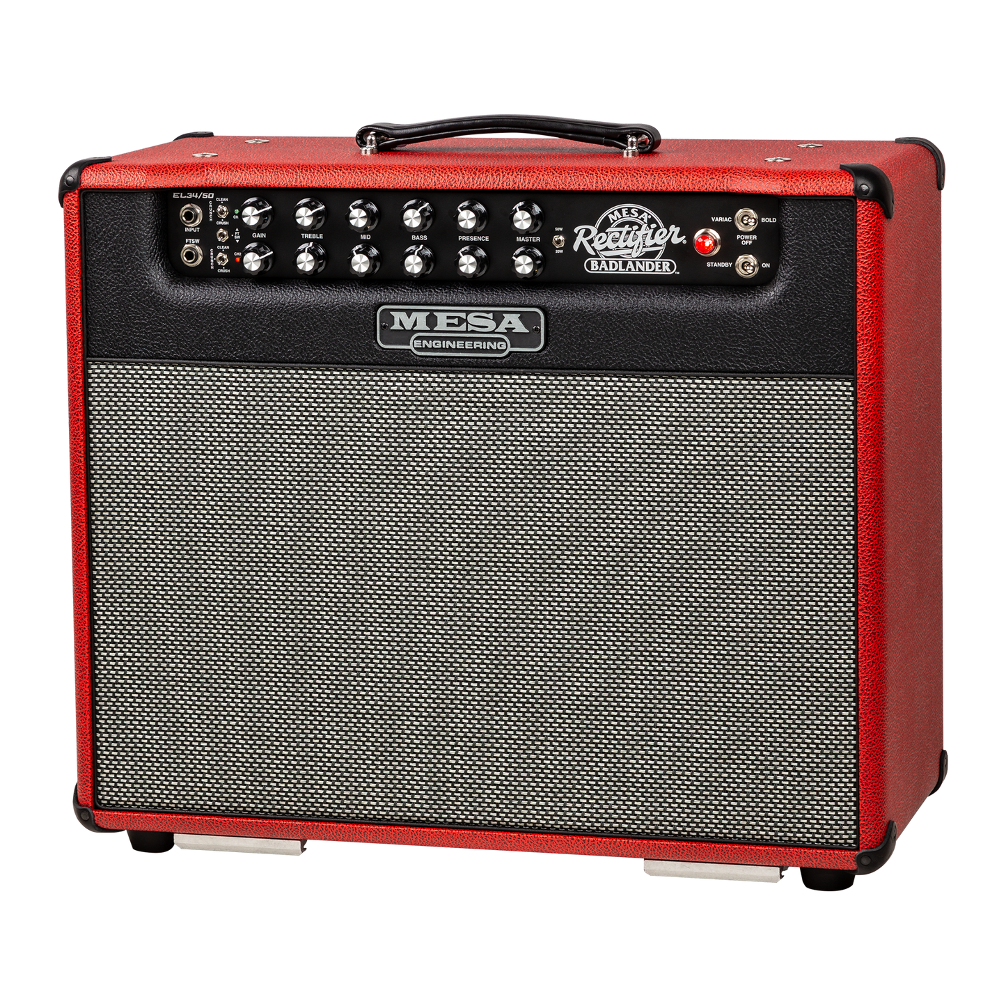 Mesa/Boogie Custom Configured Badlander 50 1x12 Combo, Two-Tone British Garnet Bronco Combo Amplifier Mesa/Boogie
