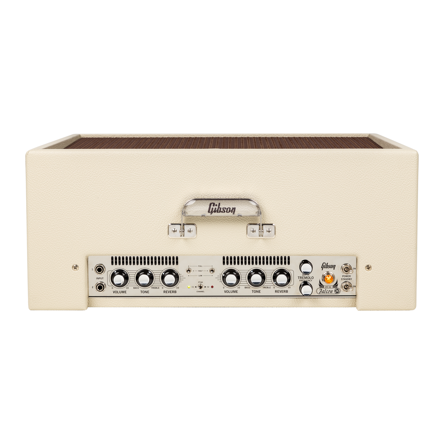 Gibson Amplifiers Dual Falcon 20 2x10 Combo, Cream Bronco Vinyl with Oxblood Grille Combo Amplifier Gibson
