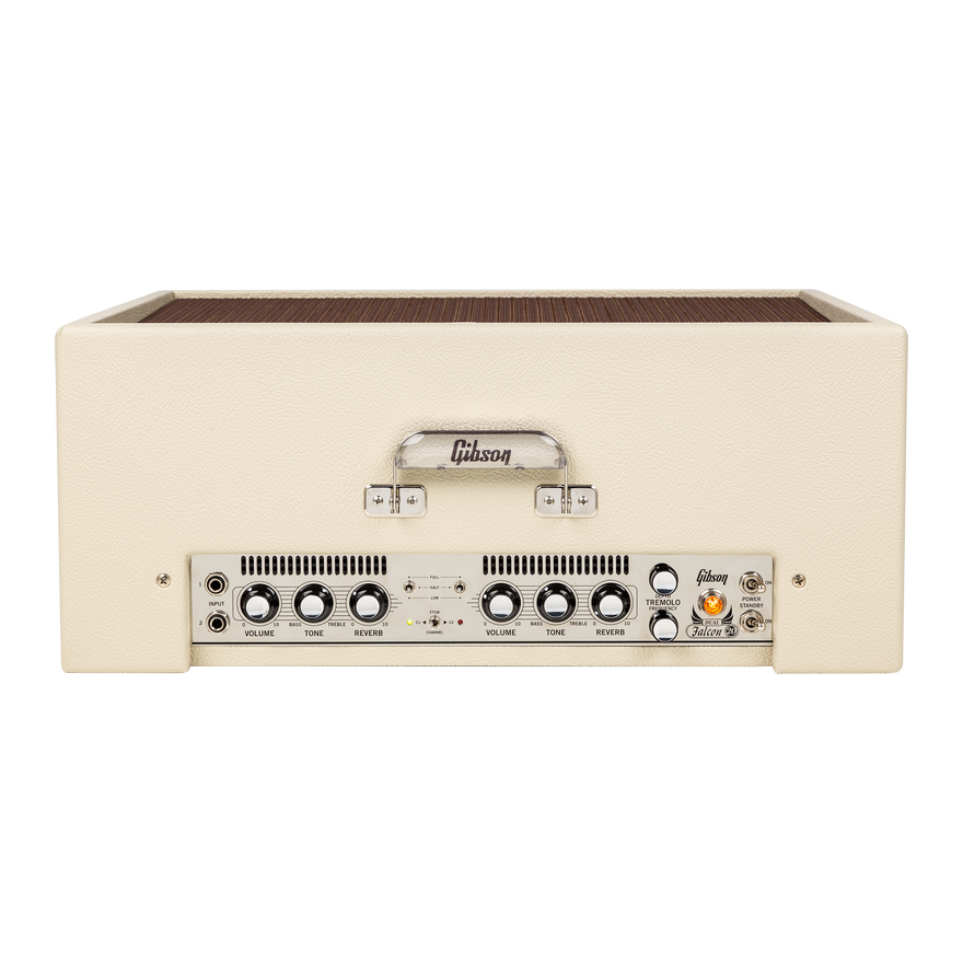 Gibson Amplifiers Dual Falcon 20 2x10 Combo, EU, Cream Bronco Vinyl with Oxblood Grille Combo Amplifier Gibson