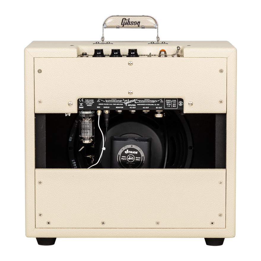 Gibson Amplifiers Falcon 5 1x10 Combo, Cream Bronco Vinyl with Oxblood Grille Combo Amplifier Gibson