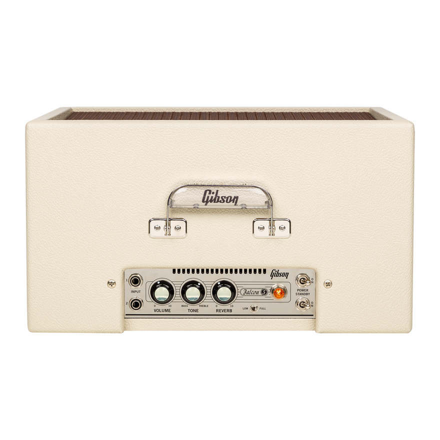 Gibson Amplifiers Falcon 5 1x10 Combo, Cream Bronco Vinyl with Oxblood Grille Combo Amplifier Gibson
