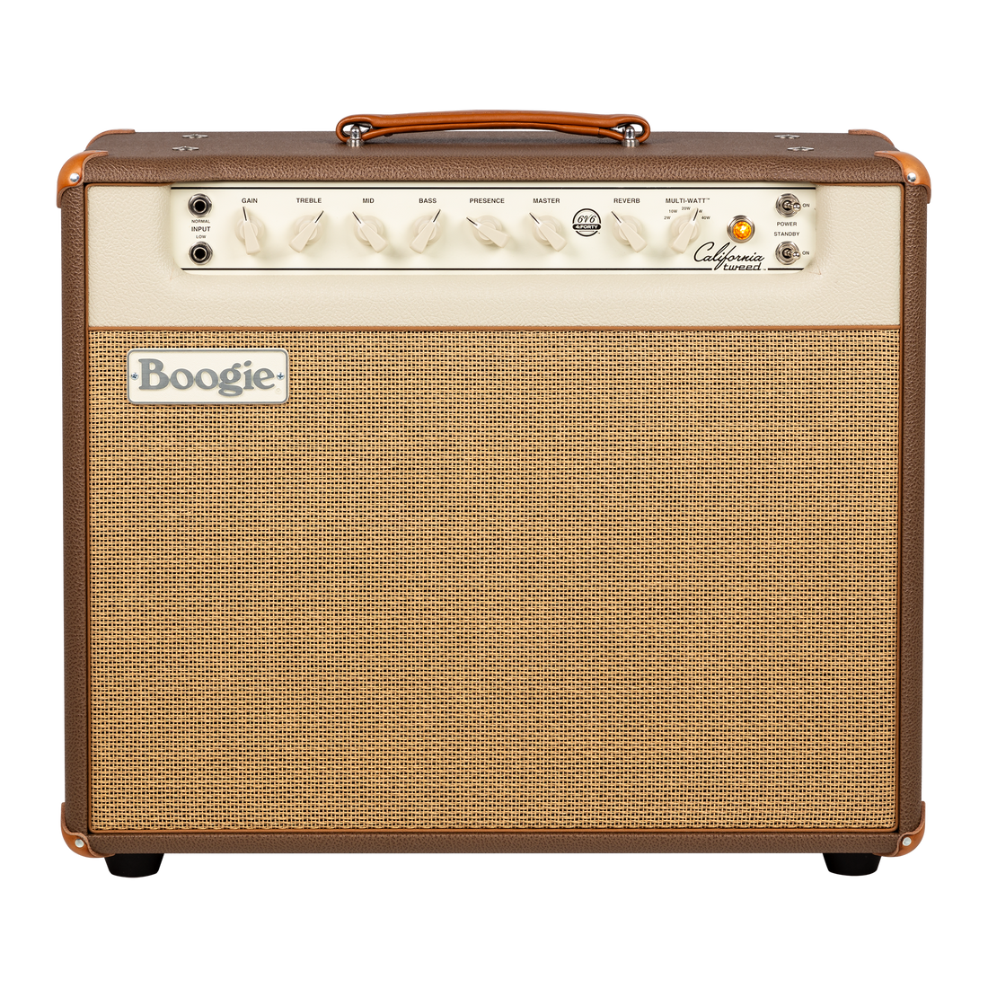 Mesa/Boogie California Tweed 6V6 4:40 1x12 Combo, Custom Appointments, Two-Tone Cocoa Bronco Combo Amplifier Mesa/Boogie