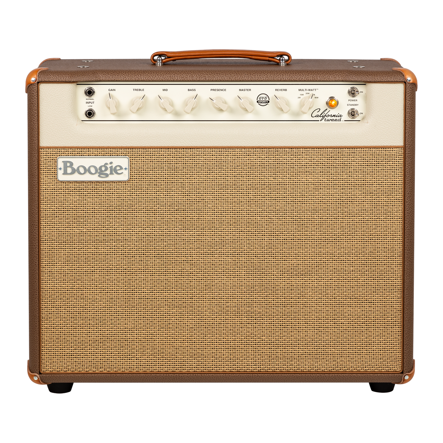 Mesa/Boogie California Tweed 6V6 4:40 1x12 Combo, Custom Appointments, Two-Tone Cocoa Bronco Combo Amplifier Mesa/Boogie