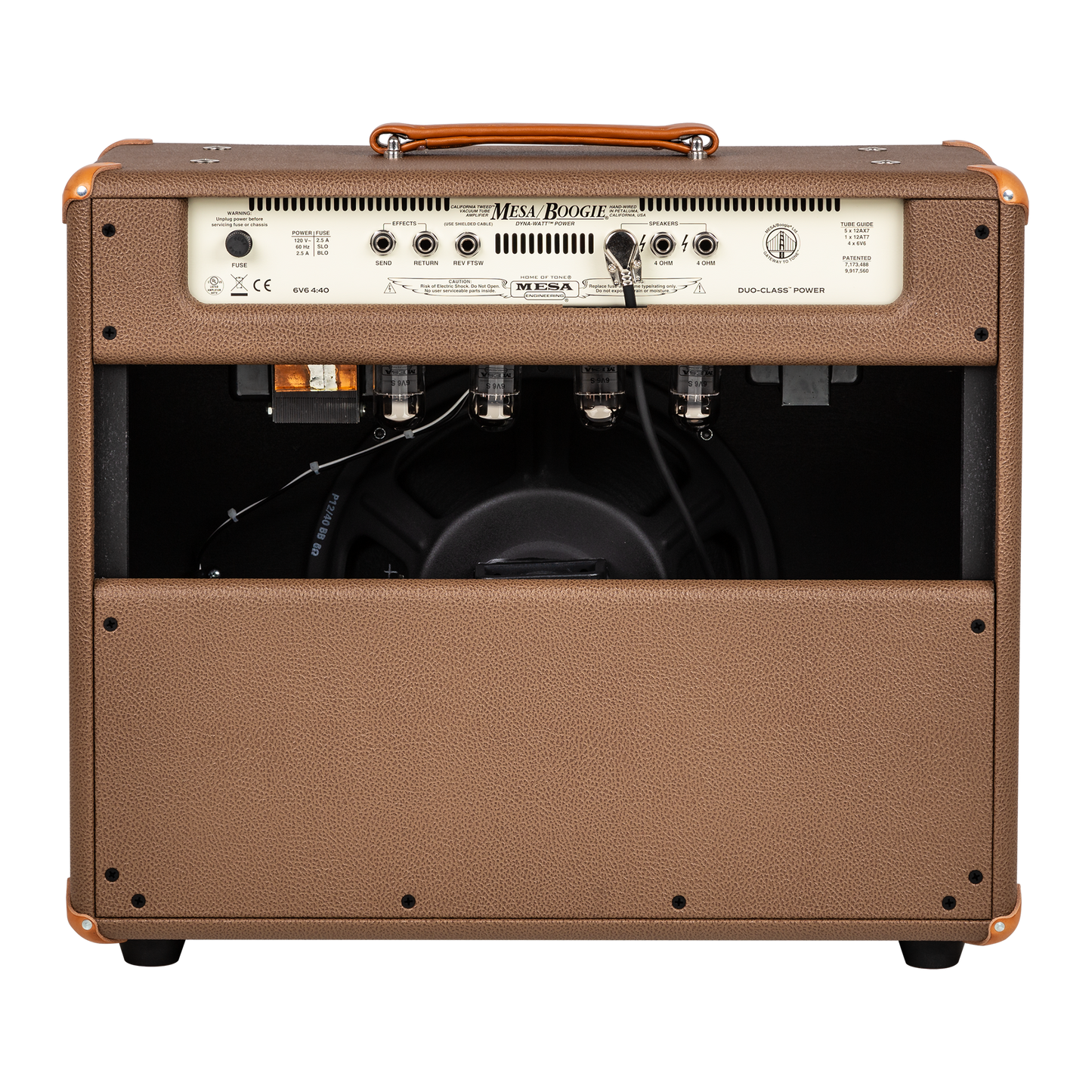 Mesa/Boogie California Tweed 6V6 4:40 1x12 Combo, Custom Appointments, Two-Tone Cocoa Bronco Combo Amplifier Mesa/Boogie