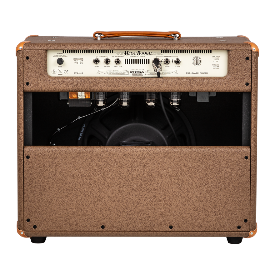 Mesa/Boogie California Tweed 6V6 4:40 1x12 Combo, Custom Appointments, Two-Tone Cocoa Bronco Combo Amplifier Mesa/Boogie
