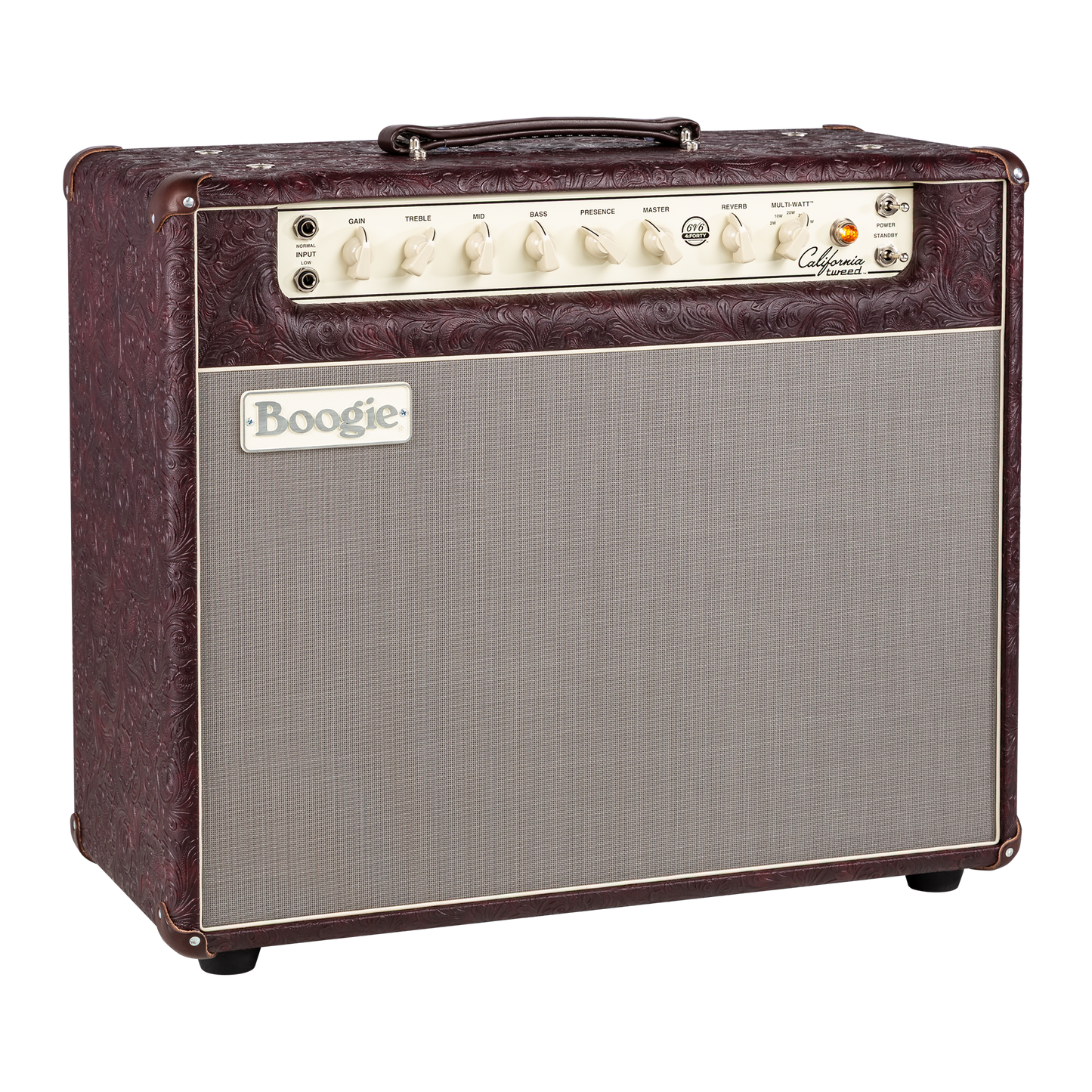 Mesa/Boogie Custom Configured California Tweed 6V6 4:40 1x12 Combo, Wine Buggy Western Combo Amplifier Mesa/Boogie