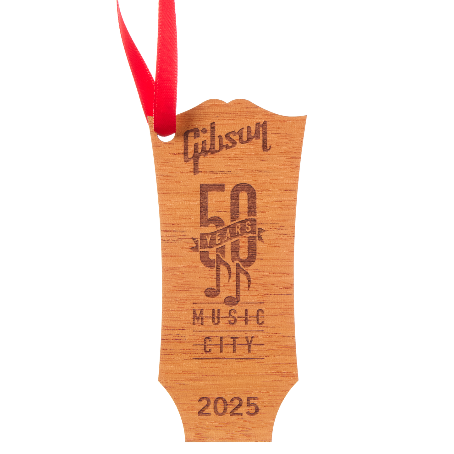 Gibson 2025 Handcrafted Wooden Holiday Ornament