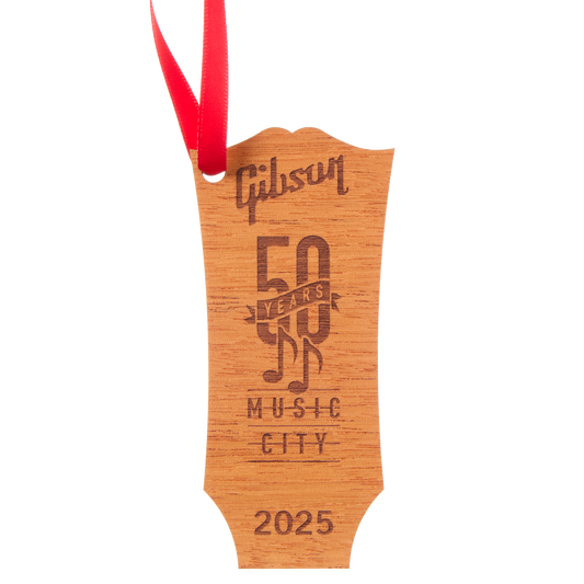 Gibson 2025 Handcrafted Wooden Holiday Ornament