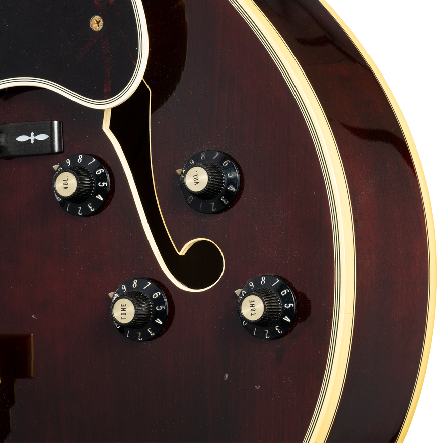 Gibson Certified Vintage 1978 Custom L-5 CES, Wine Red Electric Guitar Gibson Certified Vintage