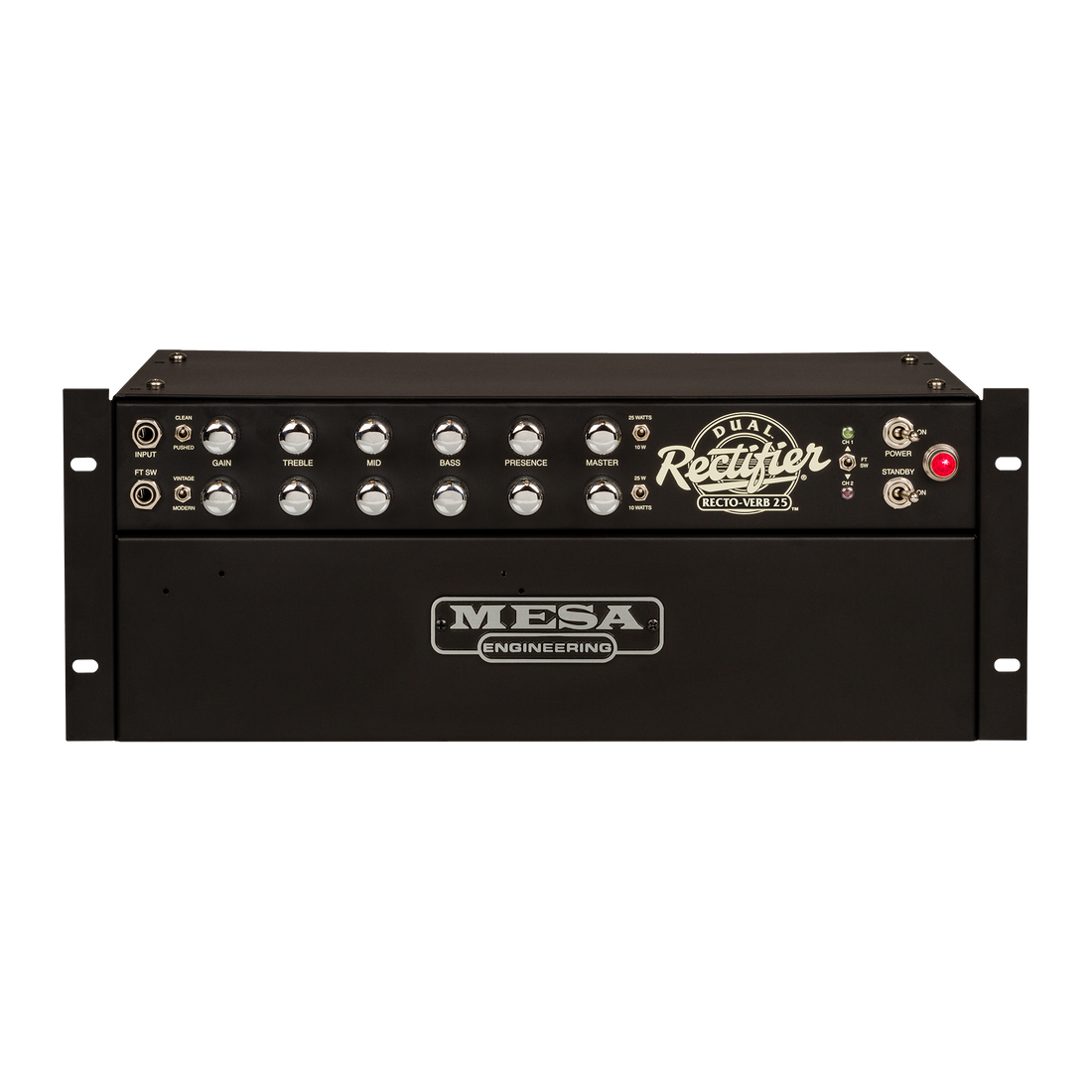 Mesa/Boogie Recto-Verb 25 Rackmount, Black Head Mesa/Boogie