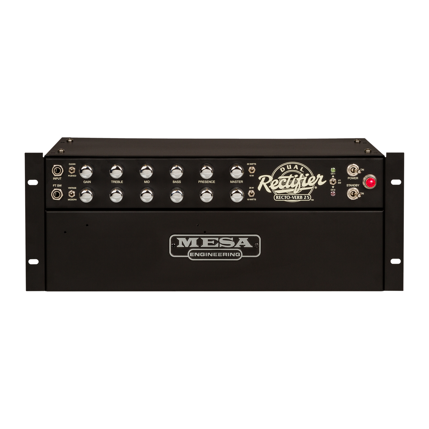 Mesa/Boogie Recto-Verb 25 Rackmount, Black Head Mesa/Boogie
