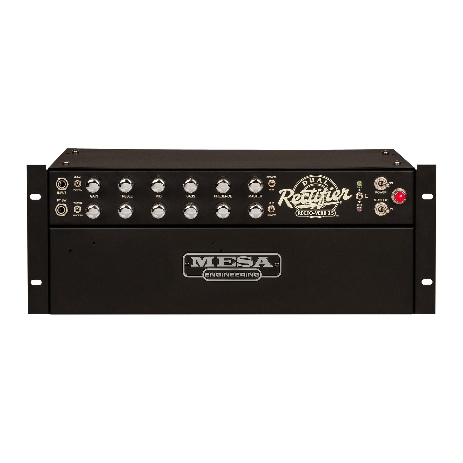 Mesa/Boogie Recto-Verb 25 Rackmount, Black Head Mesa/Boogie