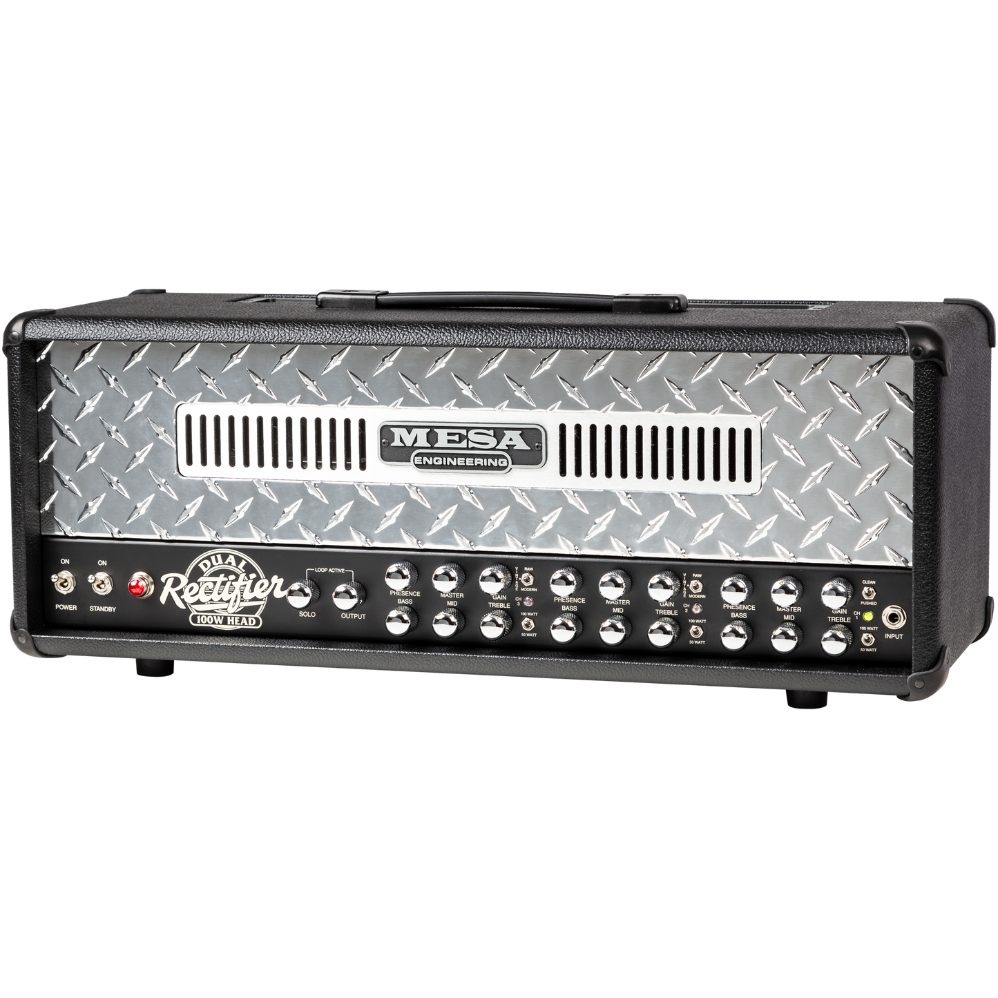 Mesa/Boogie Dual Rectifier Head, Black Bronco, EU Head Mesa/Boogie