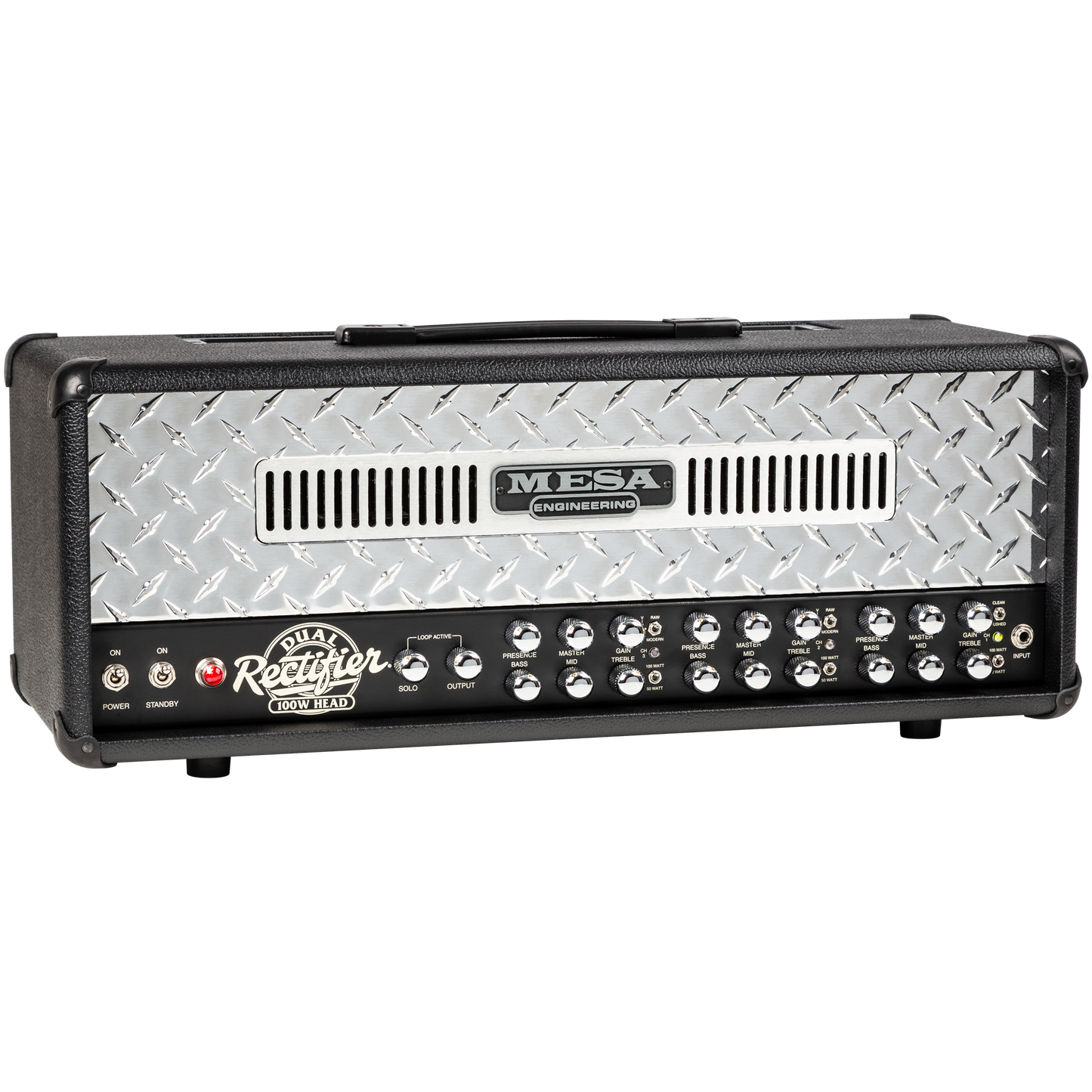 Mesa/Boogie Dual Rectifier Head, Black Bronco, EU Head Mesa/Boogie