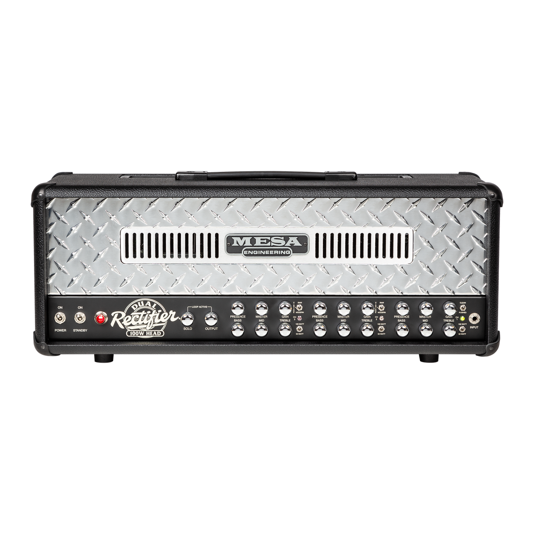 Mesa/Boogie Dual Rectifier Head, Black Bronco Head Mesa/Boogie