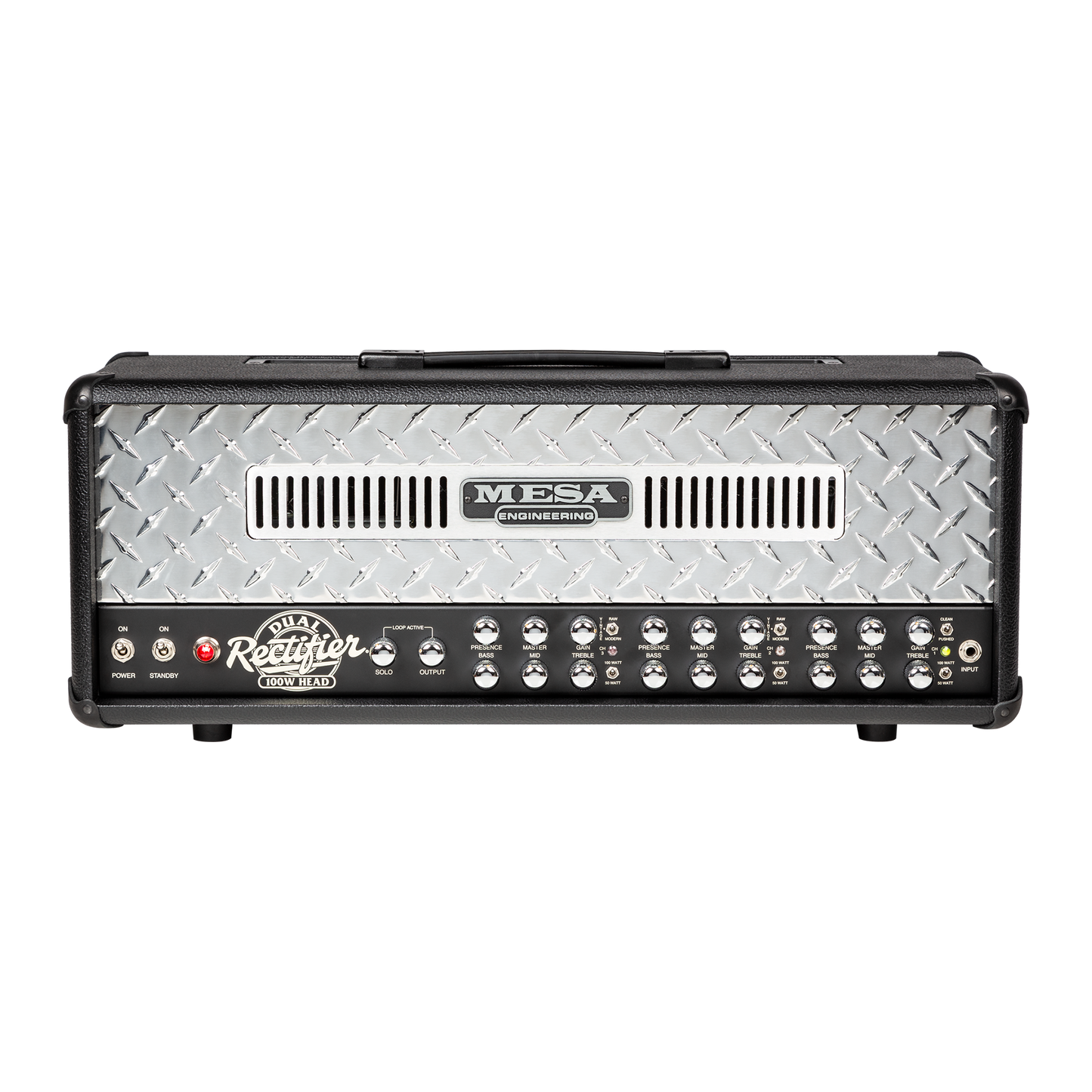Mesa/Boogie Dual Rectifier Head, Black Bronco Head Mesa/Boogie