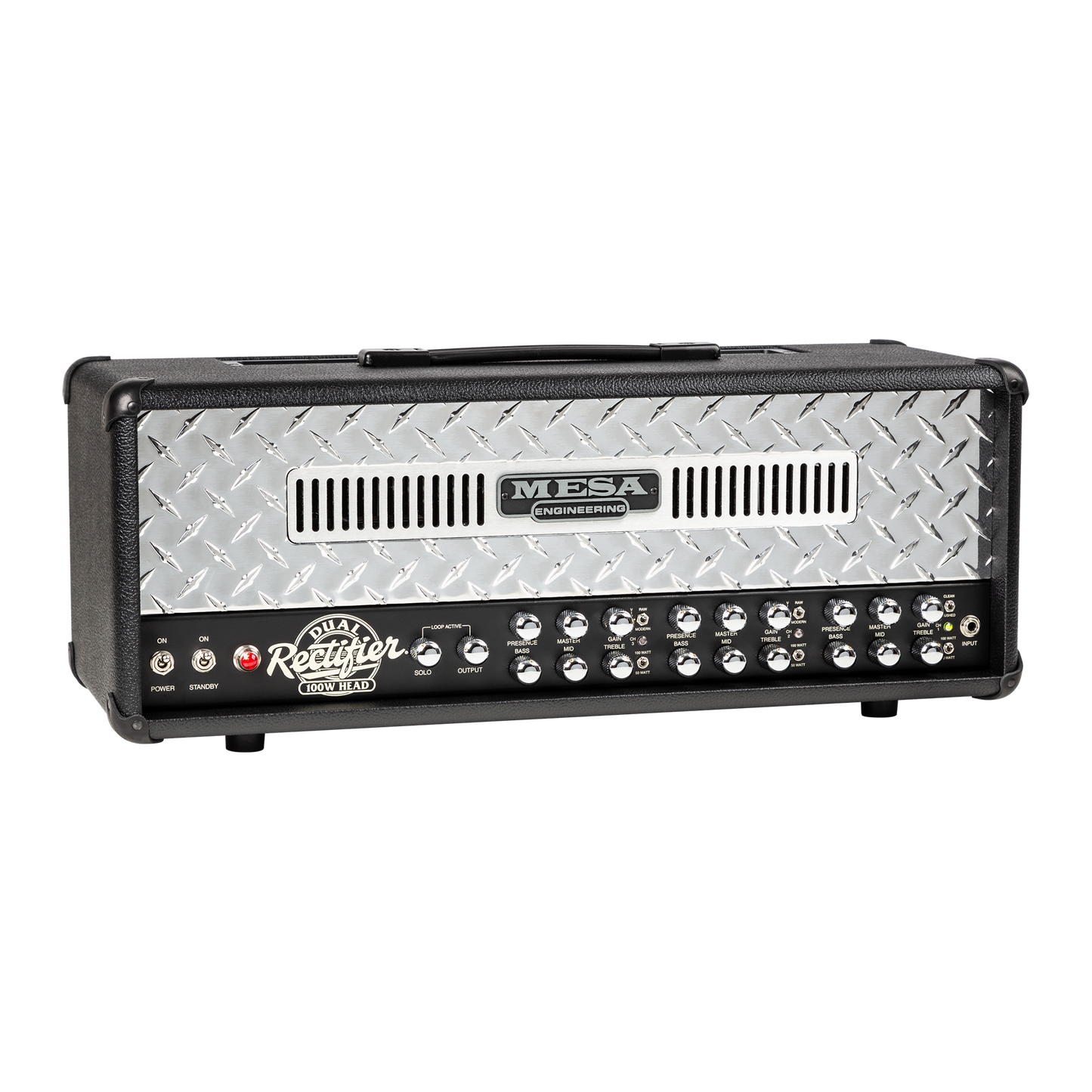Mesa/Boogie Dual Rectifier Head, Black Bronco Head Mesa/Boogie