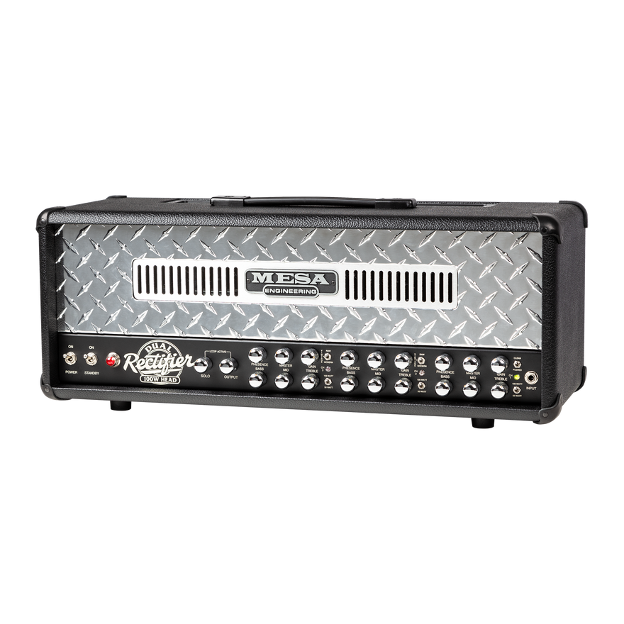 Mesa/Boogie Dual Rectifier Head, Black Bronco Head Mesa/Boogie